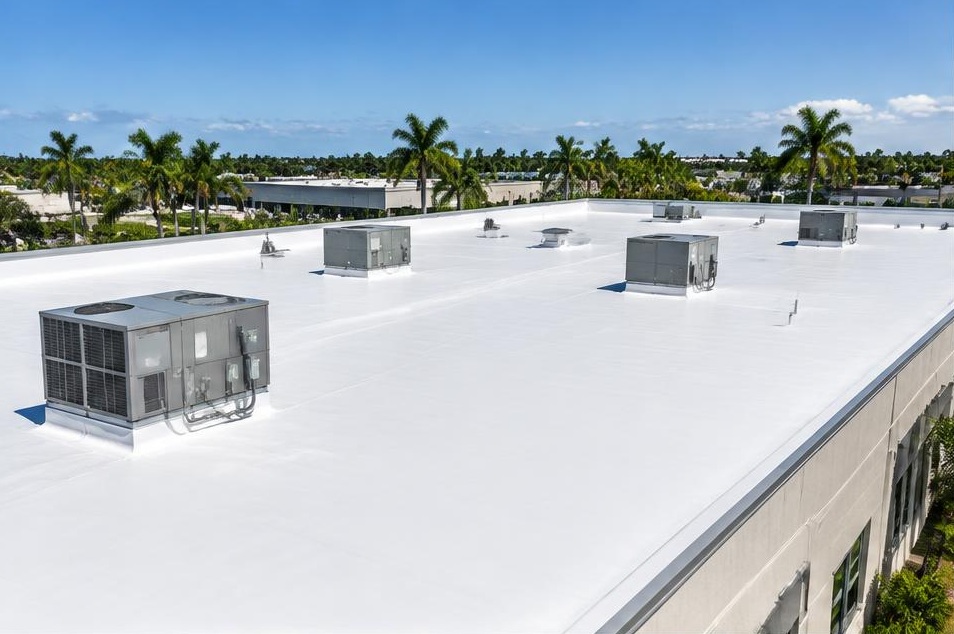 Commercial flat roof