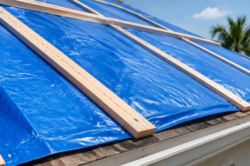 Secure roof tarping